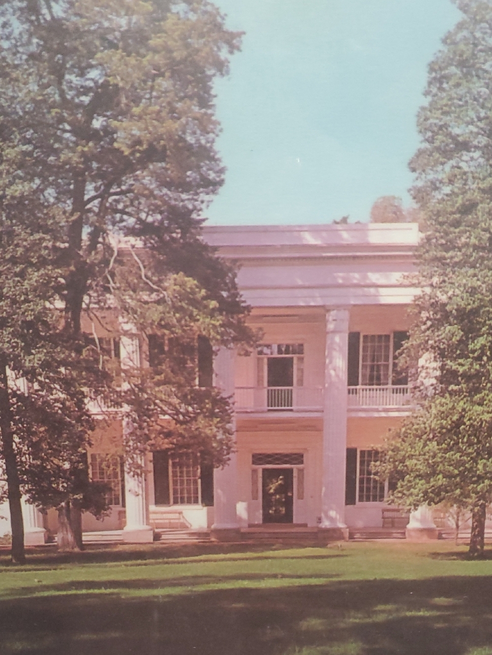 Vintage Architectural Photo Print - Southern Mansion in Soft Pastels